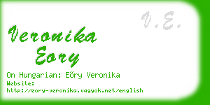 veronika eory business card